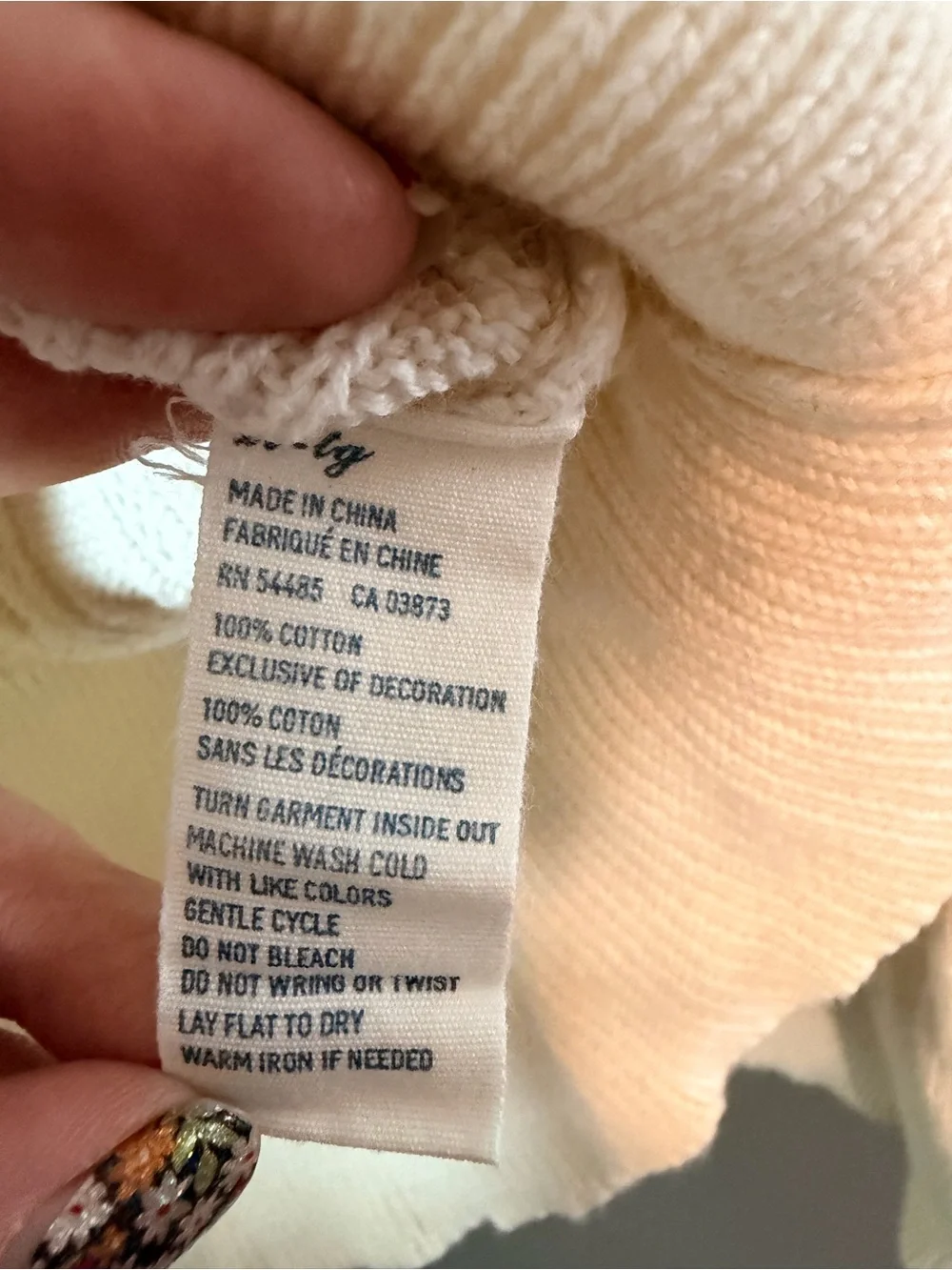 American Eagle Cable Knit Tunic Sweater Size XL Cream V-Neck Bella Swan Y2K - Picture 8 of 8